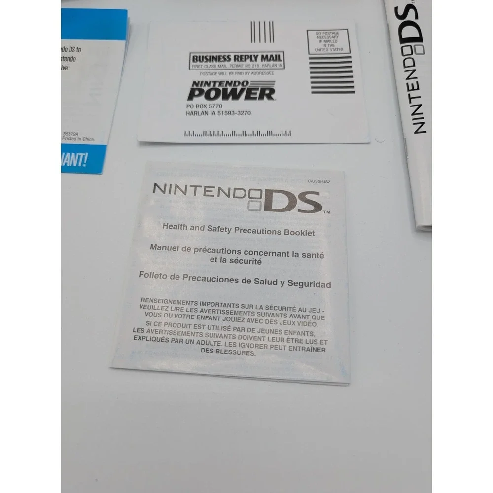 Nintendo DS Lite Coral Pink Console Complete In Box CIB Charger Manual Tested
